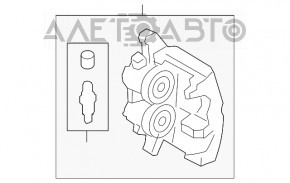 Суппорт передний правый Ford Mustang mk6 15- 4 поршня