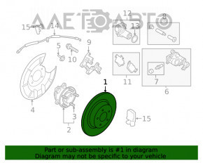 Frână de disc spate stânga Ford Escape MK4 20-