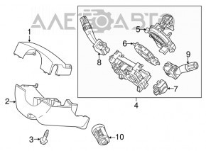 Comutatorul de sub volan din partea dreapta pentru Ford Explorer 11-19