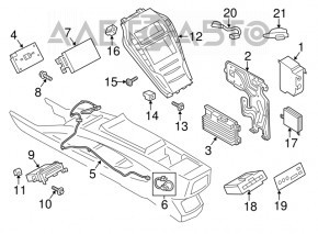 USB Hub Ford Escape MK3 13-19 Sync 2