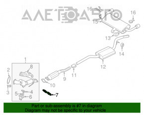 Кронштейн коллектора Ford Escape MK3 13-