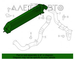 Intercooler Ford Escape mk3 13-19 1.6T