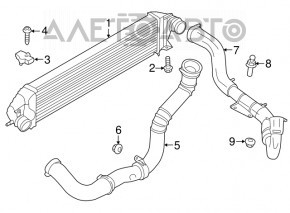 Intercooler Ford Escape mk3 13-19 1.6T