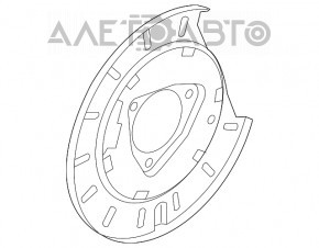 Capacul discului de frână din spate stânga pentru Ford Explorer 11-19