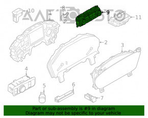 Управление климат-контролем Ford Escape MK4 20-21 auto под подогрев сидений и руля