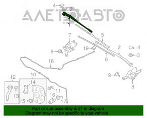 Leash spate dreapta pentru Ford Escape MK3 13-