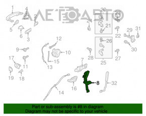 Geam ghidaj ușă față dreapta Ford Escape MK3 13-