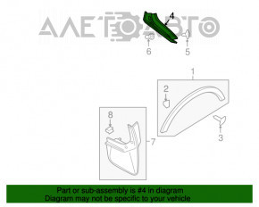 Capac usa portbagaj lateral dreapta Ford Escape MK3 13-19 pe caroserie