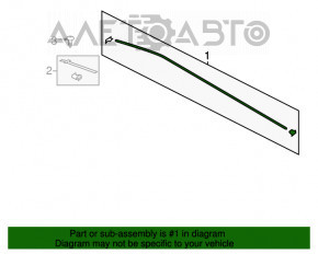 Capota stângă a acoperișului Ford Escape MK3 13-