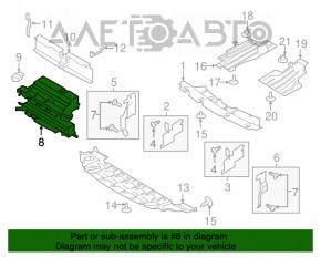 Jaluzele deflectorului radiatorului pentru Ford Escape MK3 13-16, motorizare 2.0T