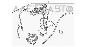 Замок двери передней левой Ford Focus mk3 11-18