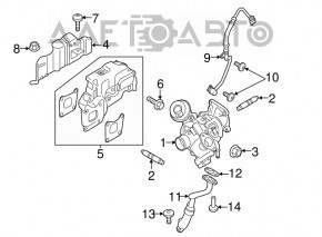 Turbina Ford Focus mk3 15-18 1.0T