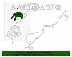 Накладка шифтера КПП Ford Fiesta 11-19