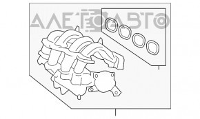 Colector de admisie Ford Fiesta 11-19 1.6 nou OEM original