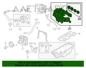 Colector de admisie Ford Fiesta 11-19 1.6 nou OEM original