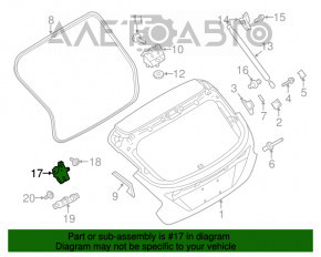 Blocare portbagaj Ford C-max MK2 13-18