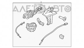 Замок двери задней правой Ford Focus mk3 11-18