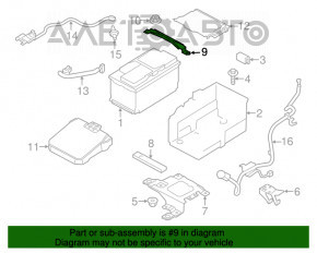 Suport baterie Ford Escape MK3 13-19 tip 1