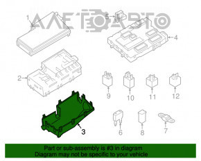 Corpul blocului de siguranțe sub capotă Ford Transit Connect MK2 13-