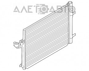 Radiatorul condensatorului de aer condiționat Ford Escape MK3 13-19 1.6T 2.5