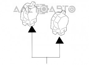 Actuator motor pentru acționarea încălzitorului și a aerului condiționat pentru Ford Escape MK3 13-