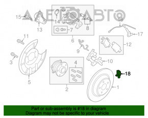 Senzor ABS spate stânga Ford C-max MK2 13-18