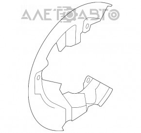 Capacul discului de frână față stânga Ford Escape MK3 13-