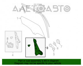 Ridicator de geamuri manual spate dreapta Ford Focus mk3 11-18