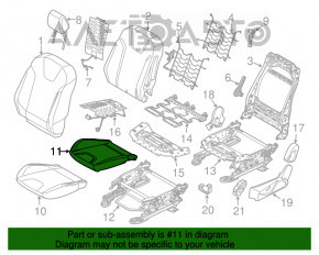 Scaunul șoferului Ford Focus mk3 11-14 pre-restilizare, fără airbag, cu încălzire