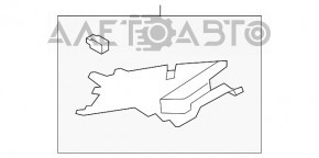 Накладка задней стойки верхняя задняя правая Ford Focus mk3 11-18 4d серая, без заглушки