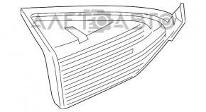 Lampa interioară pentru capacul portbagajului dreapta Ford Fiesta 14-19 restilizat 4 uși