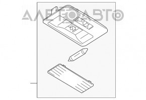 Plafonul de iluminare central pentru Mazda3 03-08