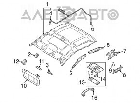 Plafonul de iluminare central pentru Mazda3 03-08