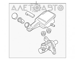 Главный тормозной цилиндр с бачком Nissan Versa Note 13-19 АКПП