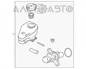 Главный тормозной цилиндр с бачком Infiniti Q50 14-
