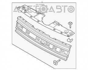 Молдинг решетки радиатора Ford Flex 13-19