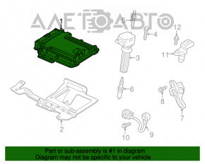 Blocul ECU al motorului Ford Escape MK3 13-16 1.6T 2.0T