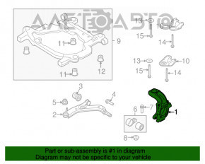 Capacul frontal dreapta Ford Flex 13-19