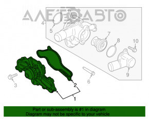 Помпа водяная Ford Flex 10-19