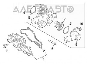 Помпа водяная Ford Flex 10-19