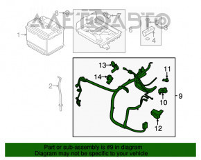 Instalarea bateriei Lincoln MKZ 13-16 Hybrid