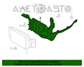 Suport radar Lincoln MKZ 13-16