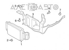 Suport radar Lincoln MKZ 13-16