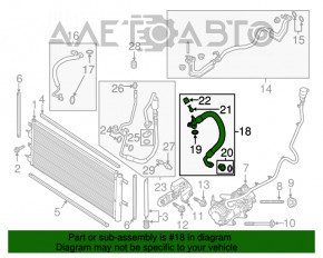 Compresorul cuptorului de aer condiționat pentru prima generație Ford Fusion mk5 13-20 hibrid, tip 1