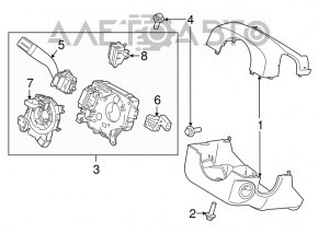 Кнопка регулировки положения руля Ford Edge 15-