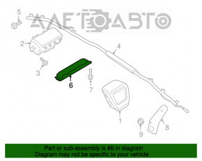 Airbagul pentru genunchi al pasagerului din dreapta pentru Ford Fusion mk5 13-20