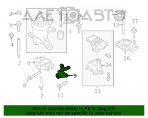 Suport cutie de viteze inferior Ford Fusion mk5 13-20 tip 1