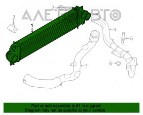 Intercooler Ford Fusion mk5 13-14 1.6T este lovit