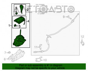 Шифтер КПП Ford Fusion mk5 13-16