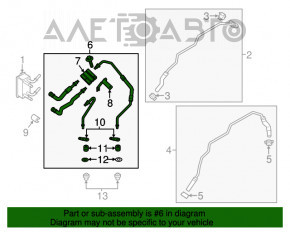 Supapa de control a sistemului de răcire a cutiei de viteze automată Ford Fusion mk5 13-20 1.6T, 2.0T, 2.5